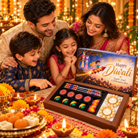 Family opening the Spark Trail Celebration Box together during Diwali