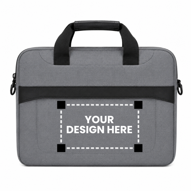 Black Hard-Handle Laptop Office Bag