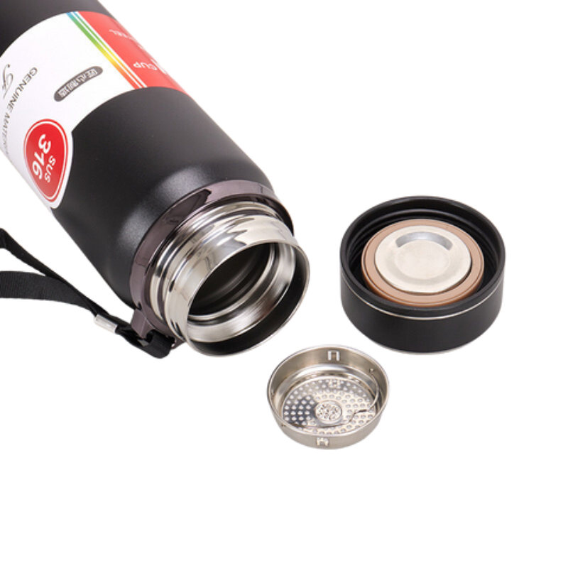 Work Well Stainless Desk Bottle (Black)