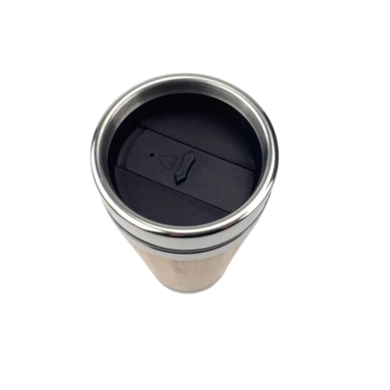 Classic Wooden Steel Mug