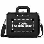 Premium Leatherette Office Laptop Bag With Adjustable Shoulder Strap