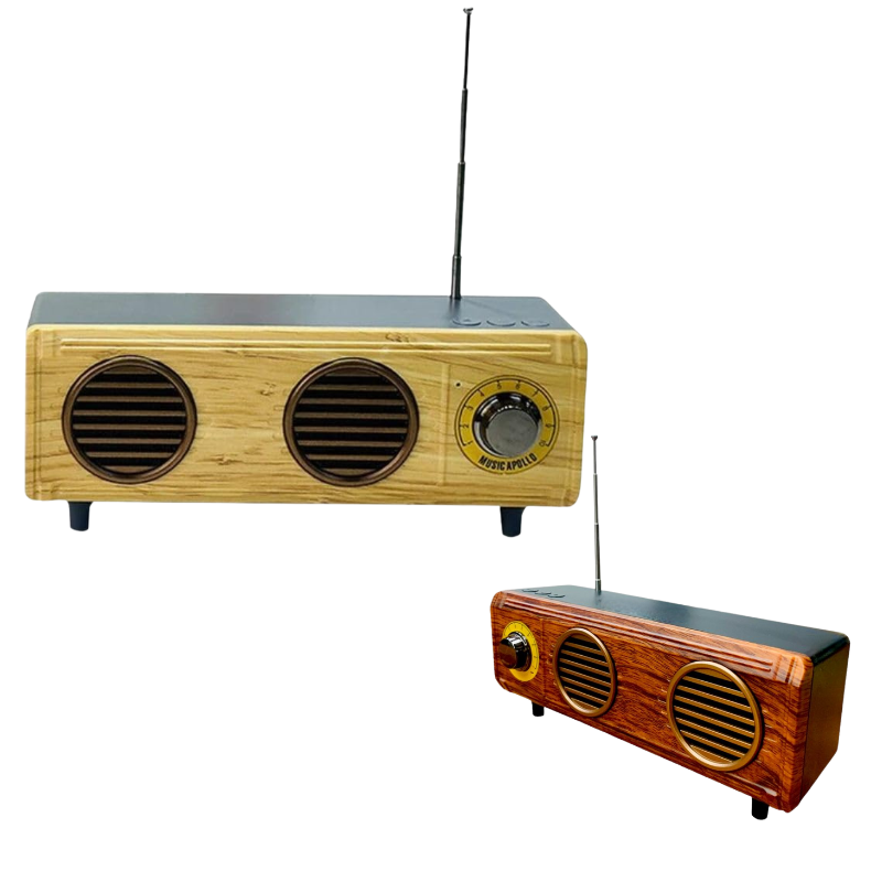 Wooden Bluetooth Speaker with FM Radio