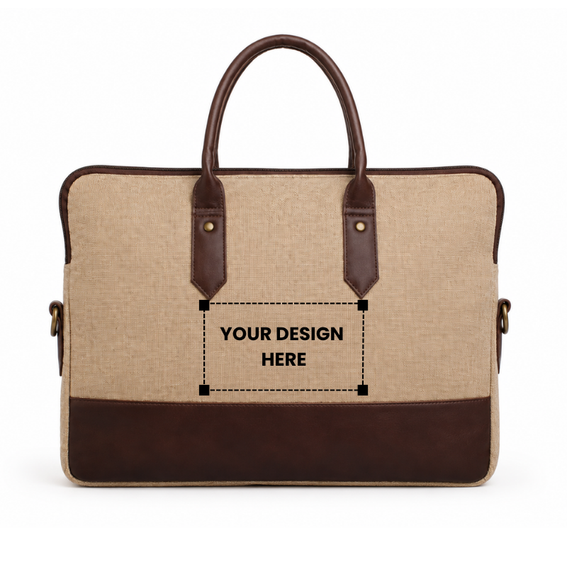 Sustainable Jute Laptop Office Bag