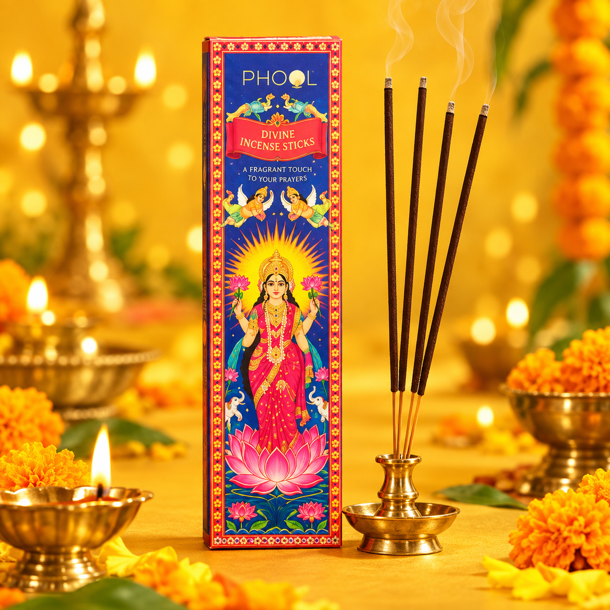 PHOOL Divine Incense Sticks for pooja