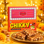 Chikky Indian nuts chikki bar, peanut brittle