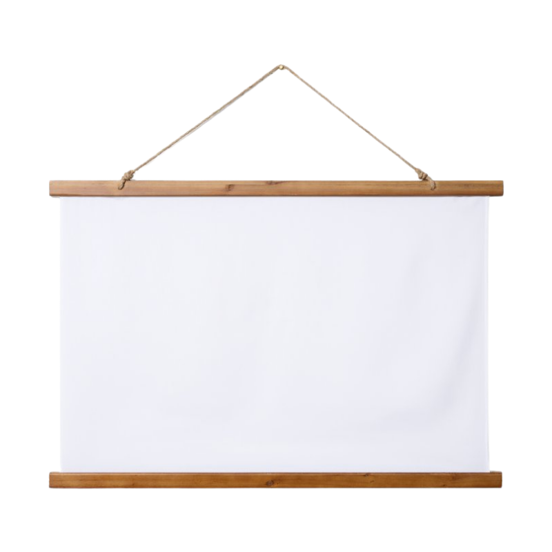 Customized Wood Topped Wall Tapestry