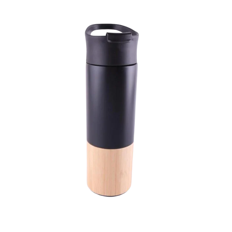 Bottom Bamboo Bottle (Black)
