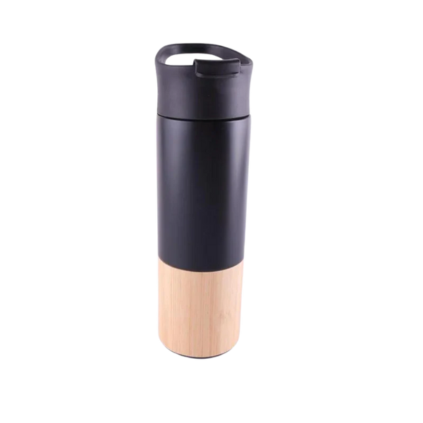 Bottom Bamboo Bottle (Black)