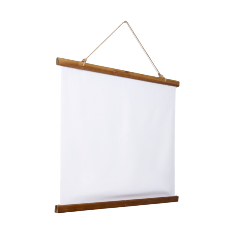 Customized Wood Topped Wall Tapestry