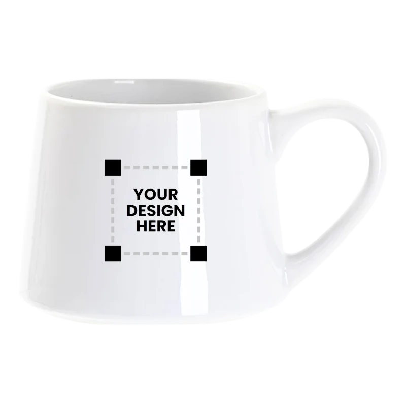 Customized Tapered White mug