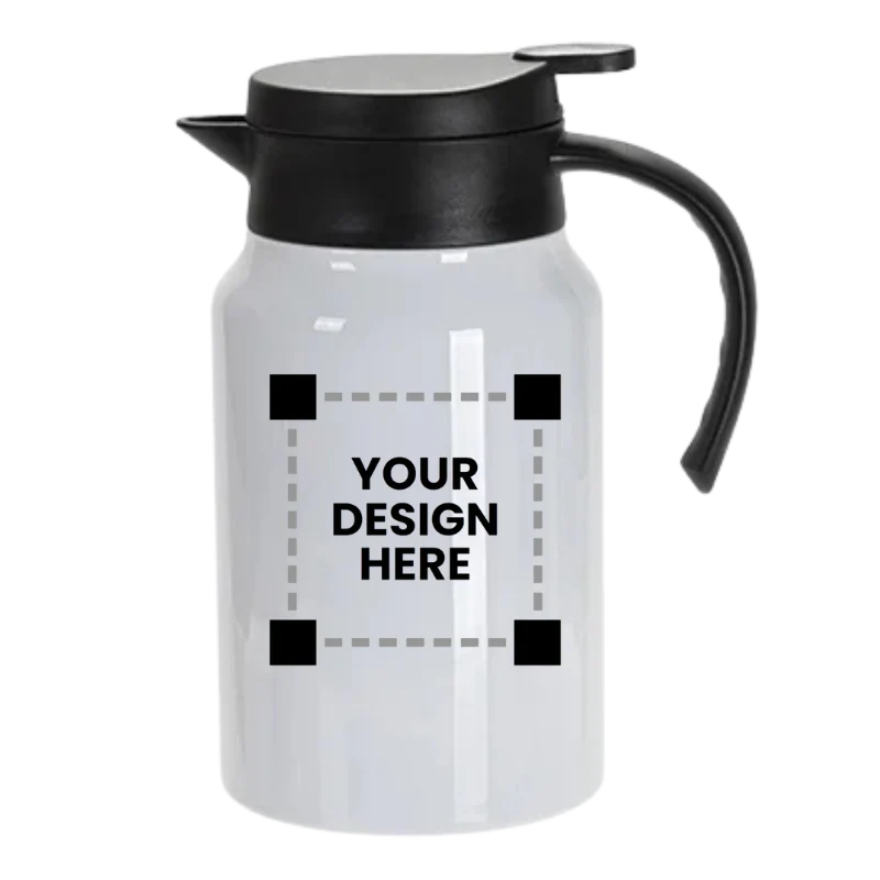 Customized Stainless Steel Coffee Pot with Black Handle& Lid