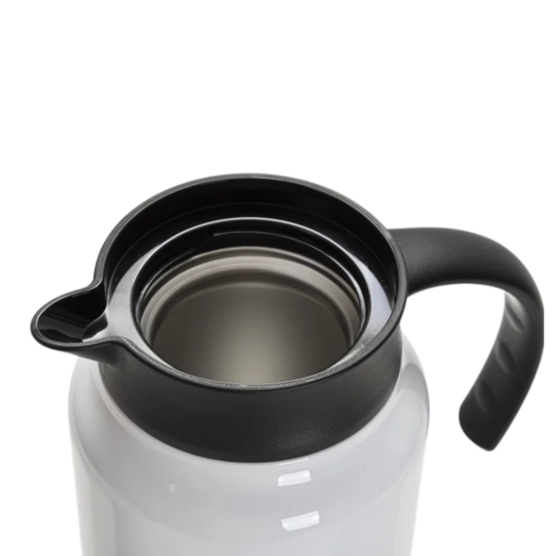 Customized Stainless Steel Coffee Pot with Black Handle& Lid