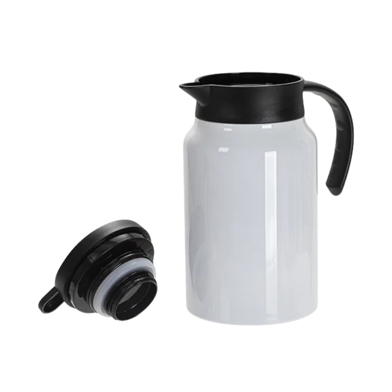 Customized Stainless Steel Coffee Pot with Black Handle& Lid