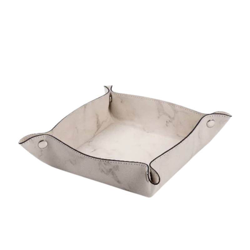 Customized Engraving Leather Tray