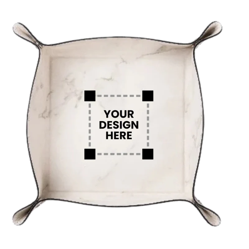 Customized Engraving Leather Tray