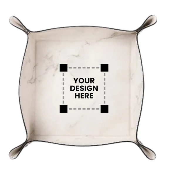 Customized Engraving Leather Tray