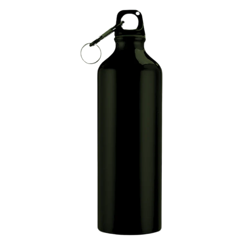 Aluminum Metal Glossy Bottle (Black)