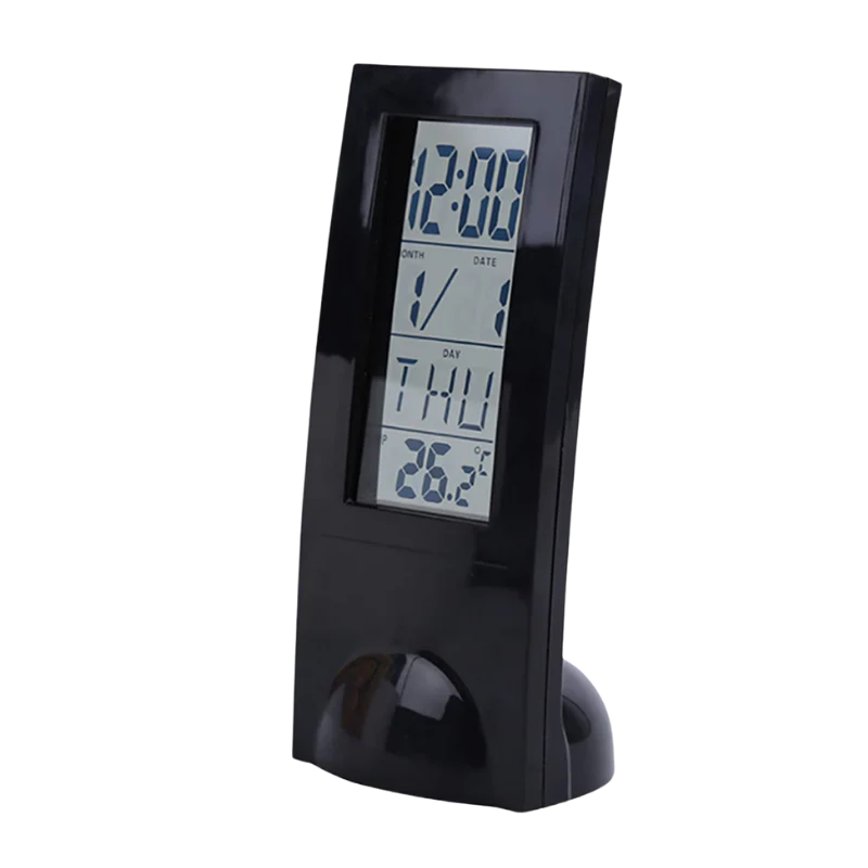 Digital table clock alarm with snooze