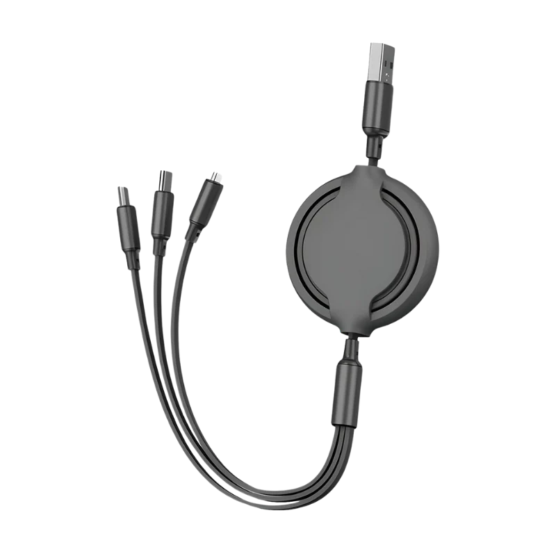Retractable 3in1 charging cable
