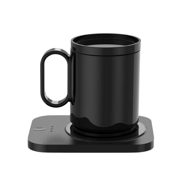 Black heating electric mug