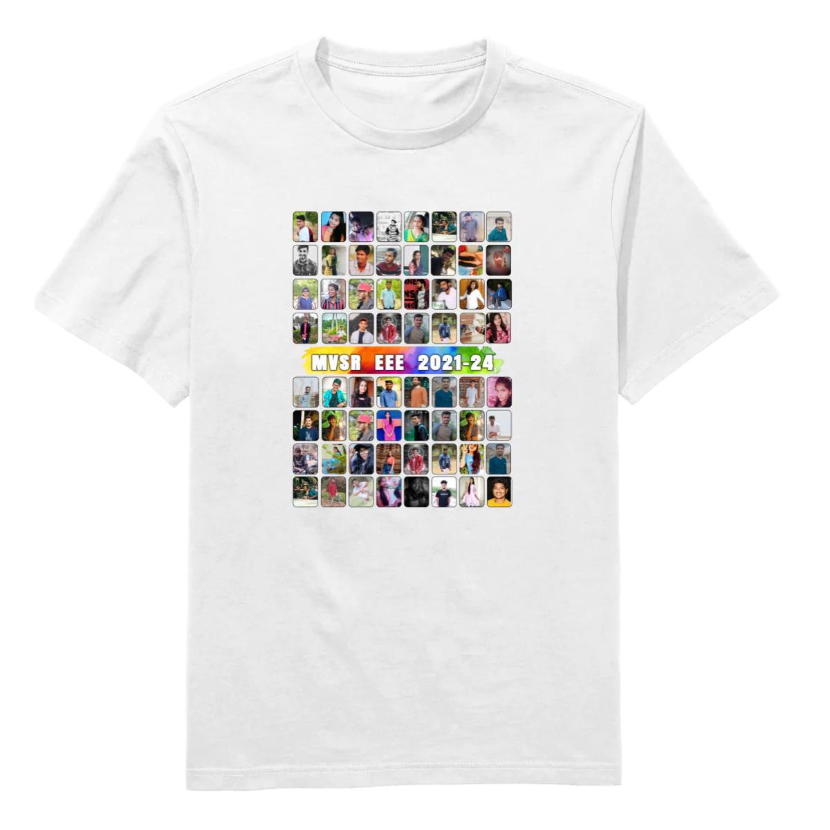 Rectangular Model Round Neck T-Shirt