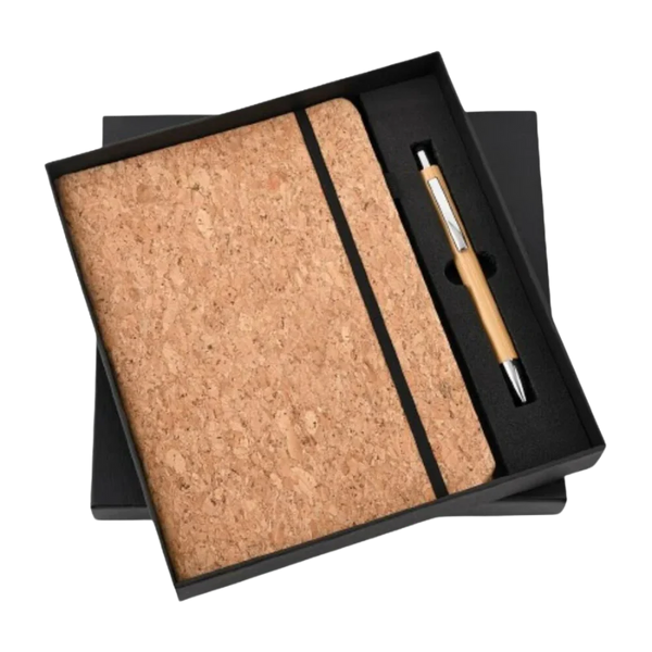 Cork Elastic Pen And Diary