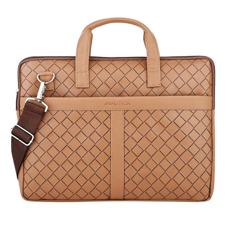 Naurica Laptop Bag Checks (Brown)