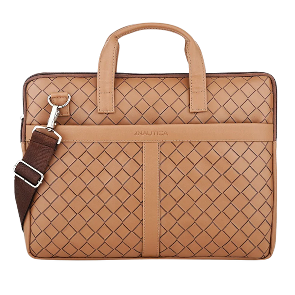 Naurica Laptop Bag Checks (Brown)