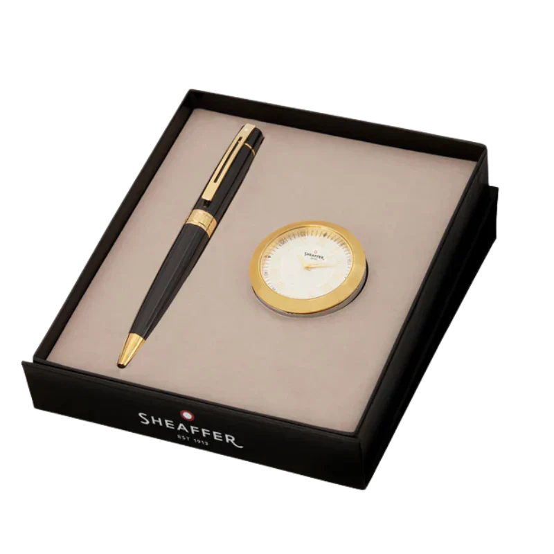 Sheaffer Table Clock & Pen Set