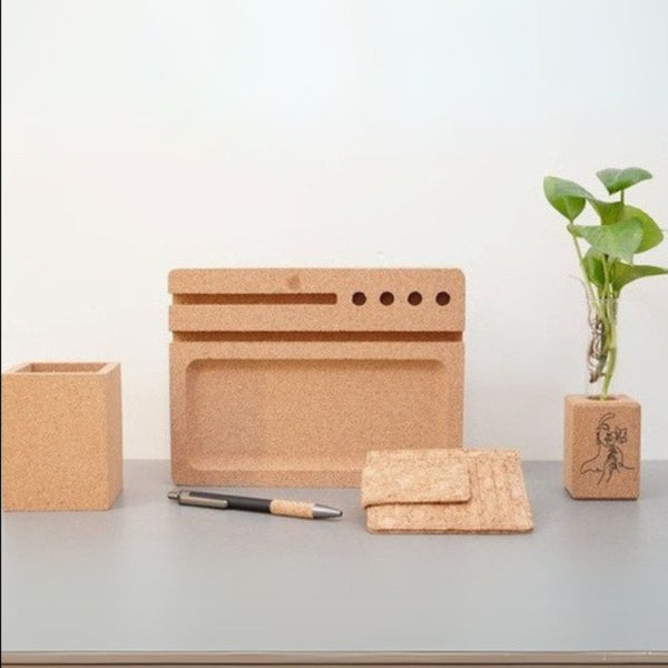 Cork Haven Desk Set