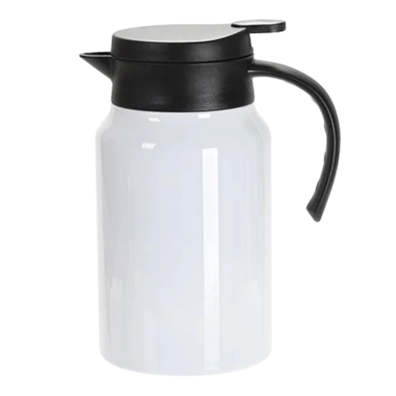 Customized Stainless Steel Coffee Pot with Black Handle& Lid