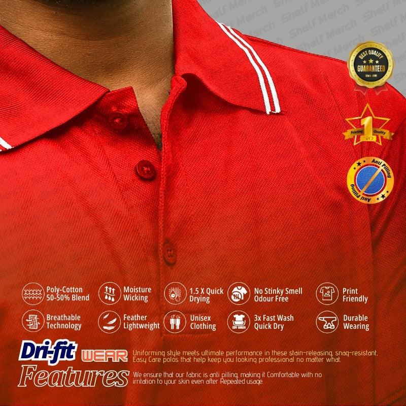 Customized 6-Star Polo T-shirt