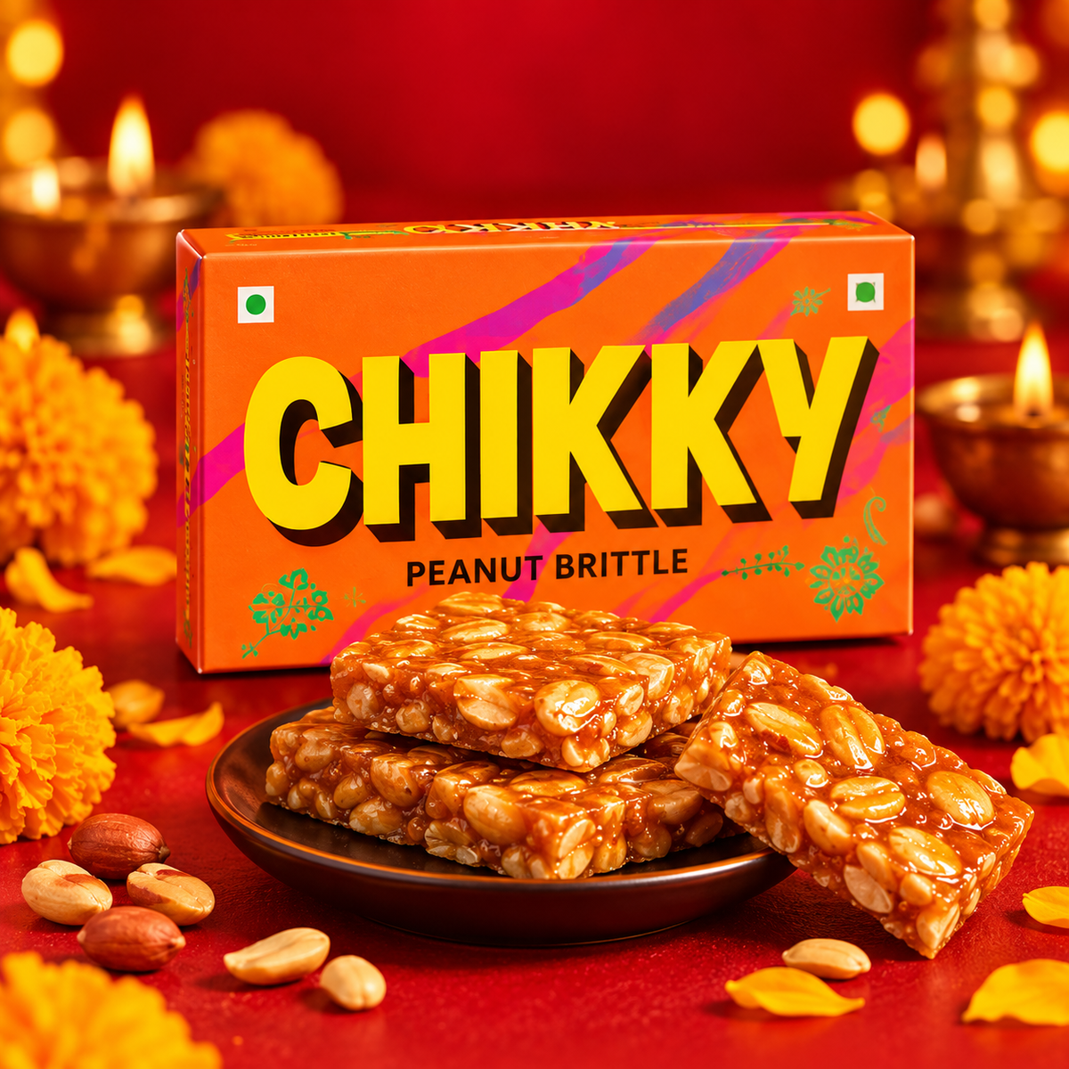 Chikky peanut brittle bar
