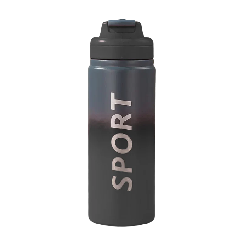 Vacuum Hot & Cold  Sports Sipper Bottle (Black)