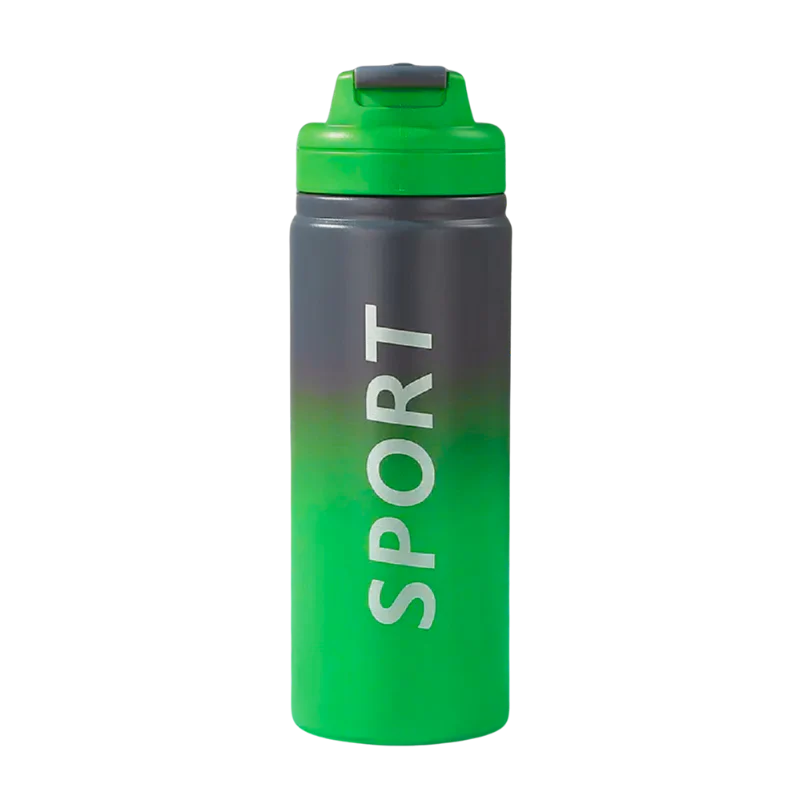 Vacuum Hot & Cold  Sports Sipper Bottle (Green)