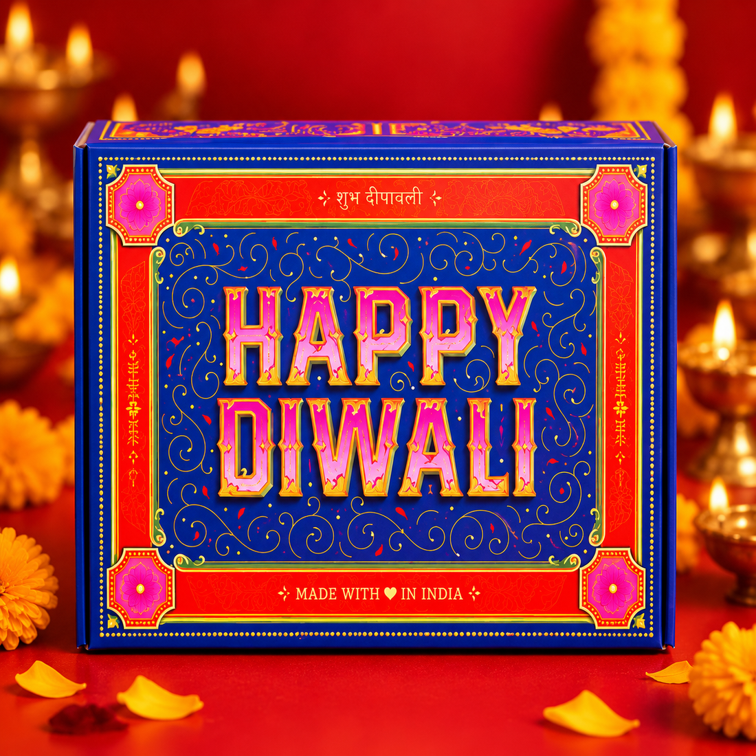 Happy Diwali decorative gift box