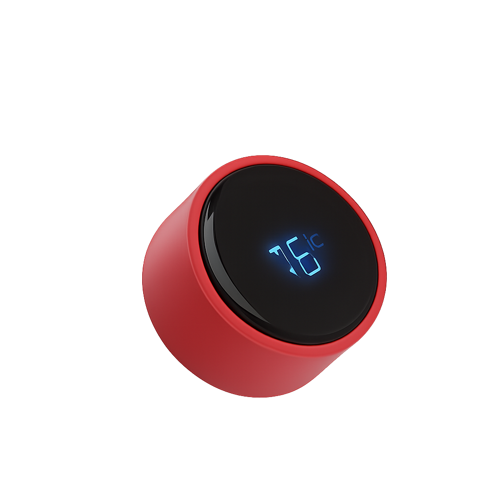 Temperature Display Bottle (Red)