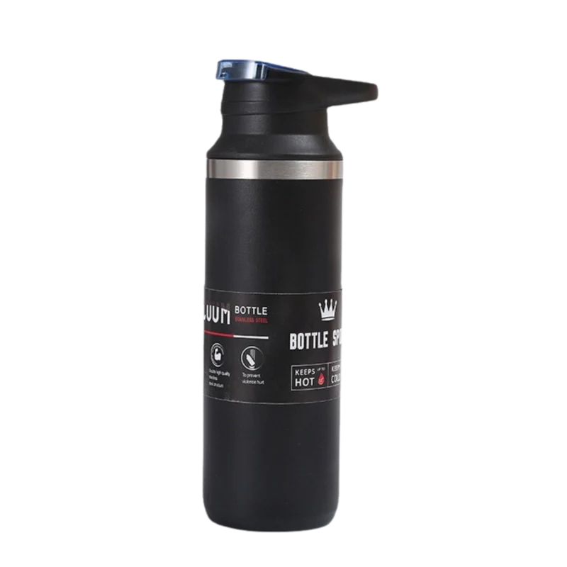 Hot & cold vacuum bottle (Black)