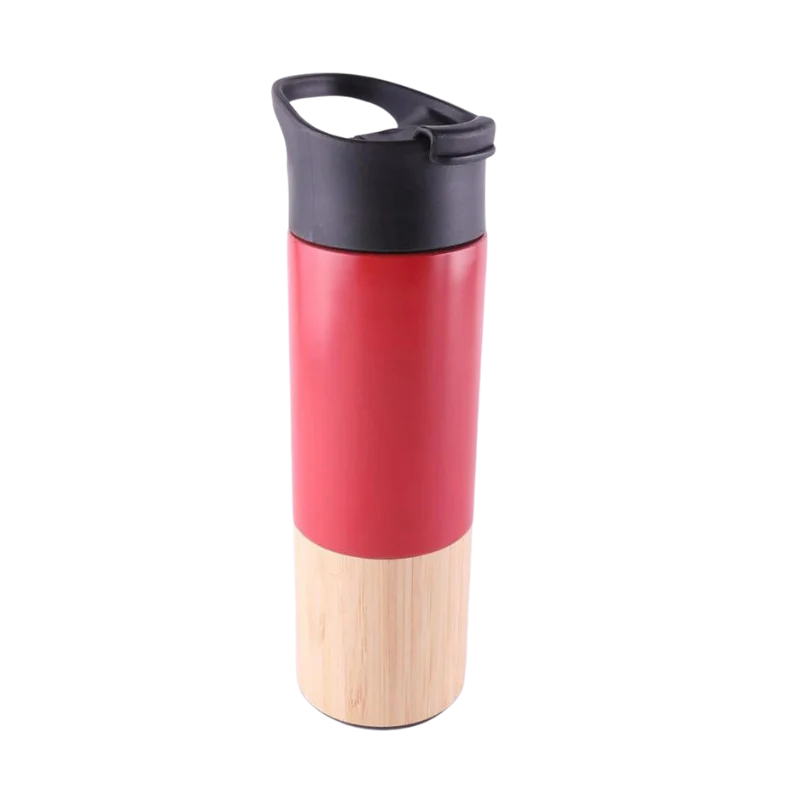 Bottom Bamboo Bottle (Red)