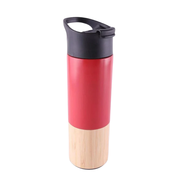 Bottom Bamboo Bottle (Red)