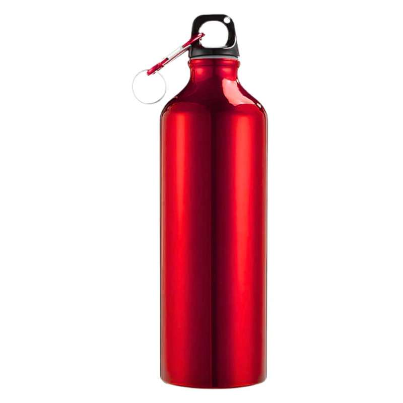 Aluminium Metal Glossy Bottle (Red)
