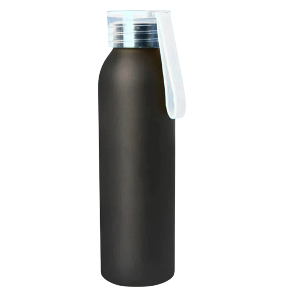 Aluminium Metal Bottle With Silicon Cap (White)