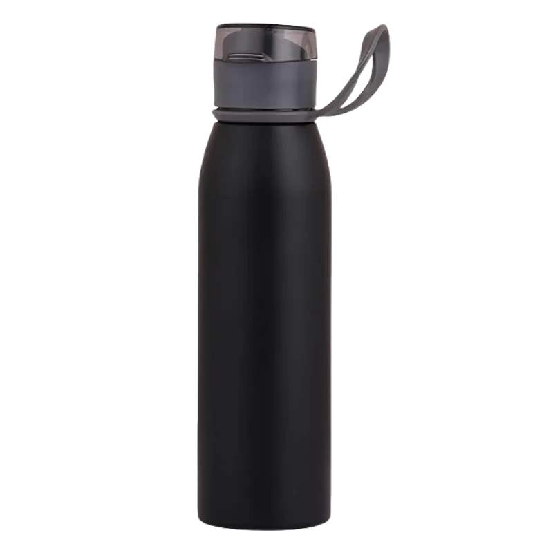 Stainless Steel Bottle With Handle (Black)