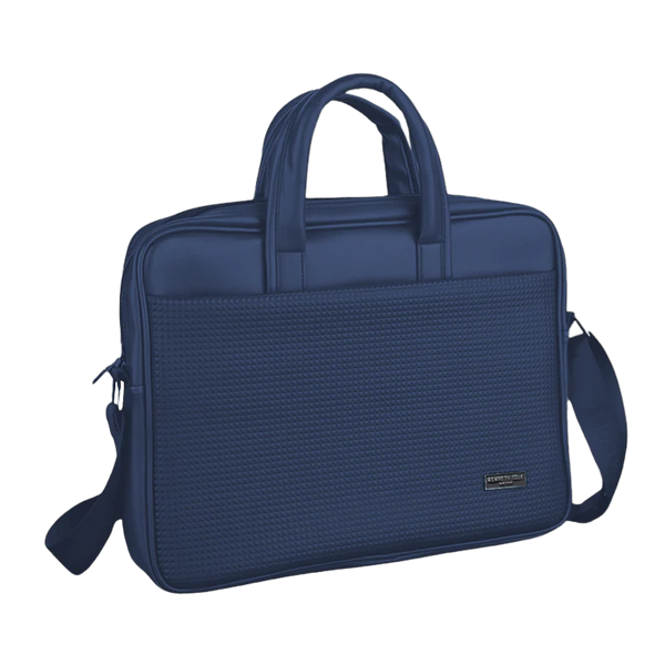Kenneth Coal Pyramid Laptop Bag (Blue)