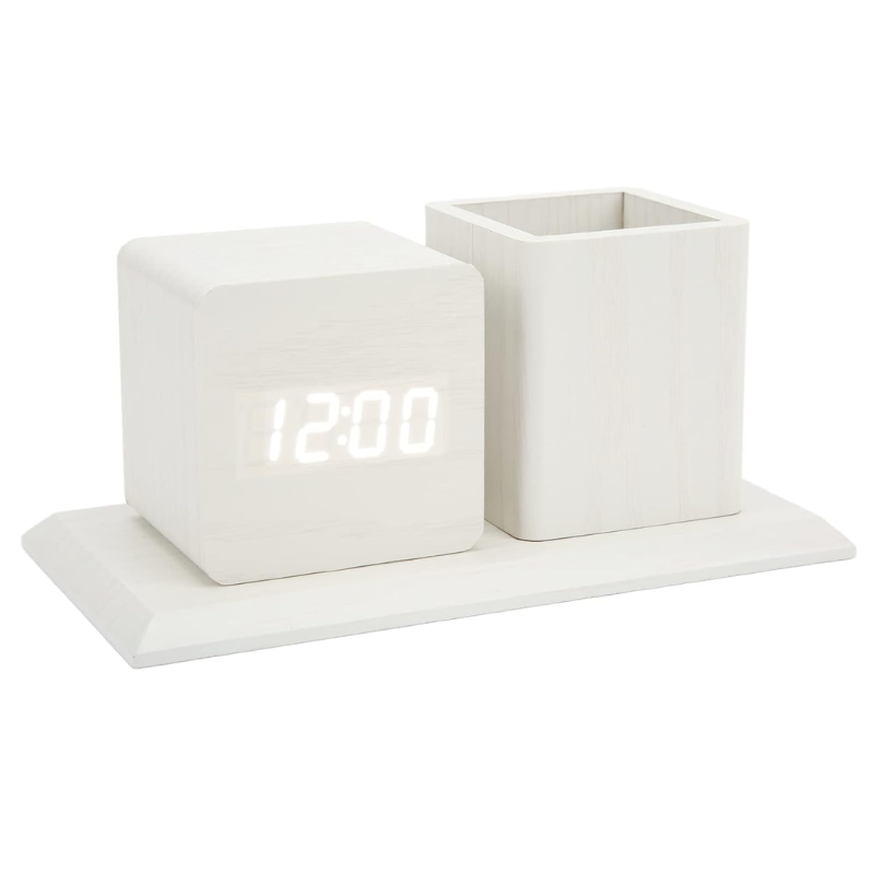 Pen holder clock