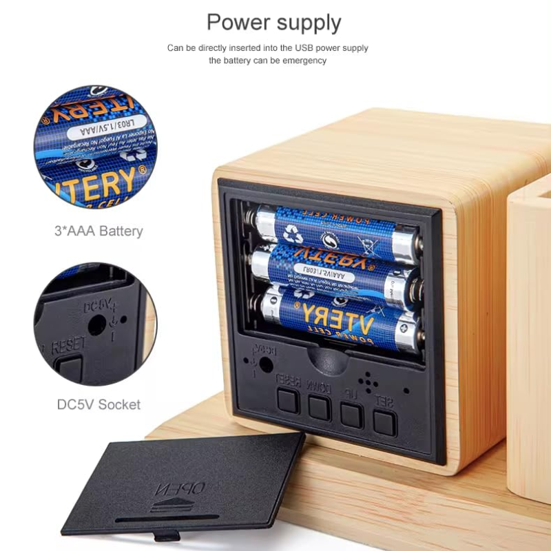 Wooden Digital Clock