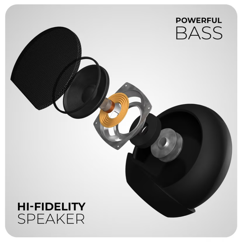 Mini party speaker with phone holder and alarm