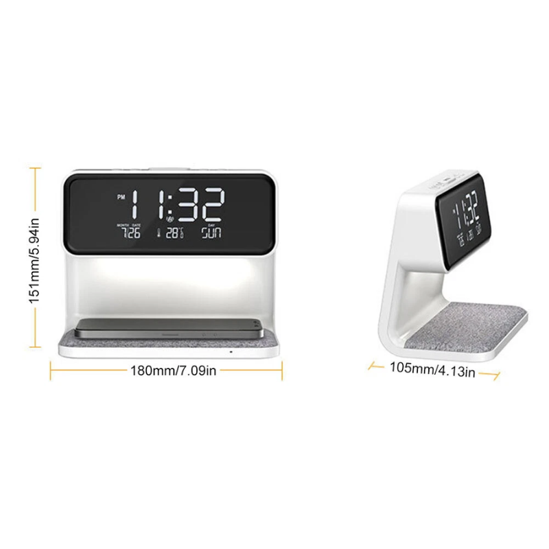 Multifunction alarm desktop clock