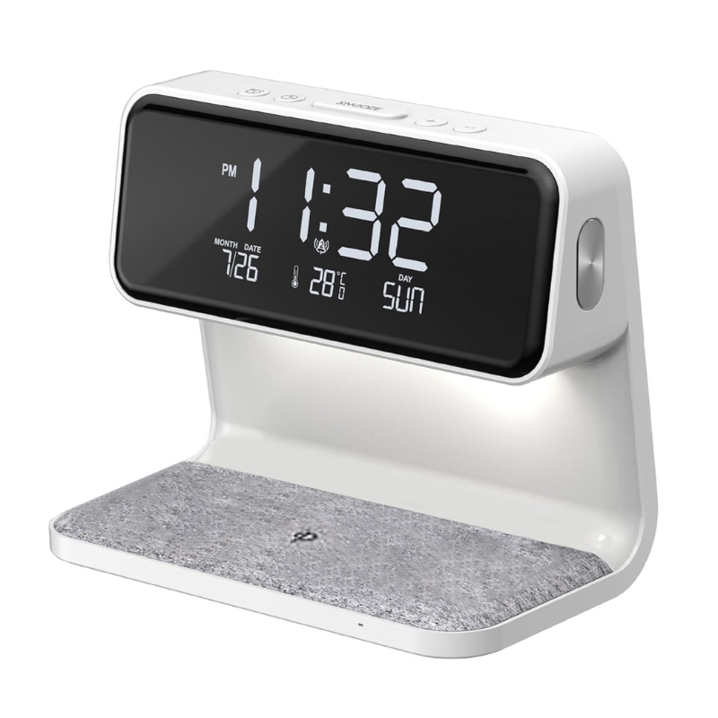Multifunction alarm desktop clock
