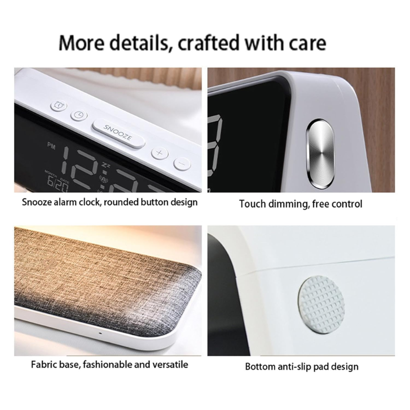 Multifunction alarm desktop clock